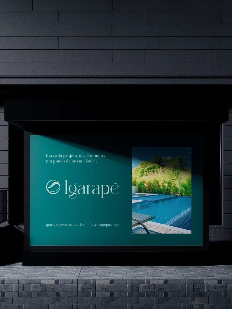 Igarapé Piscinas, aplicação da marca (2 de 4)