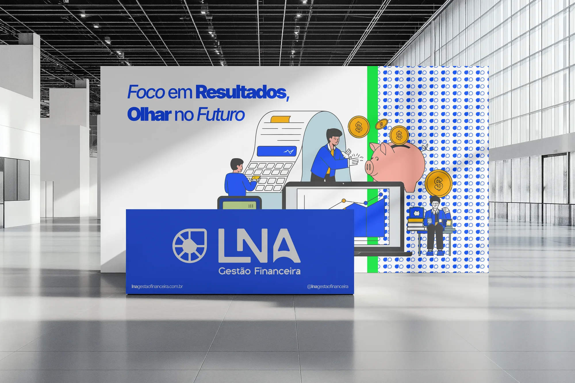 LNA Gestão Financeira, capa do case de branding